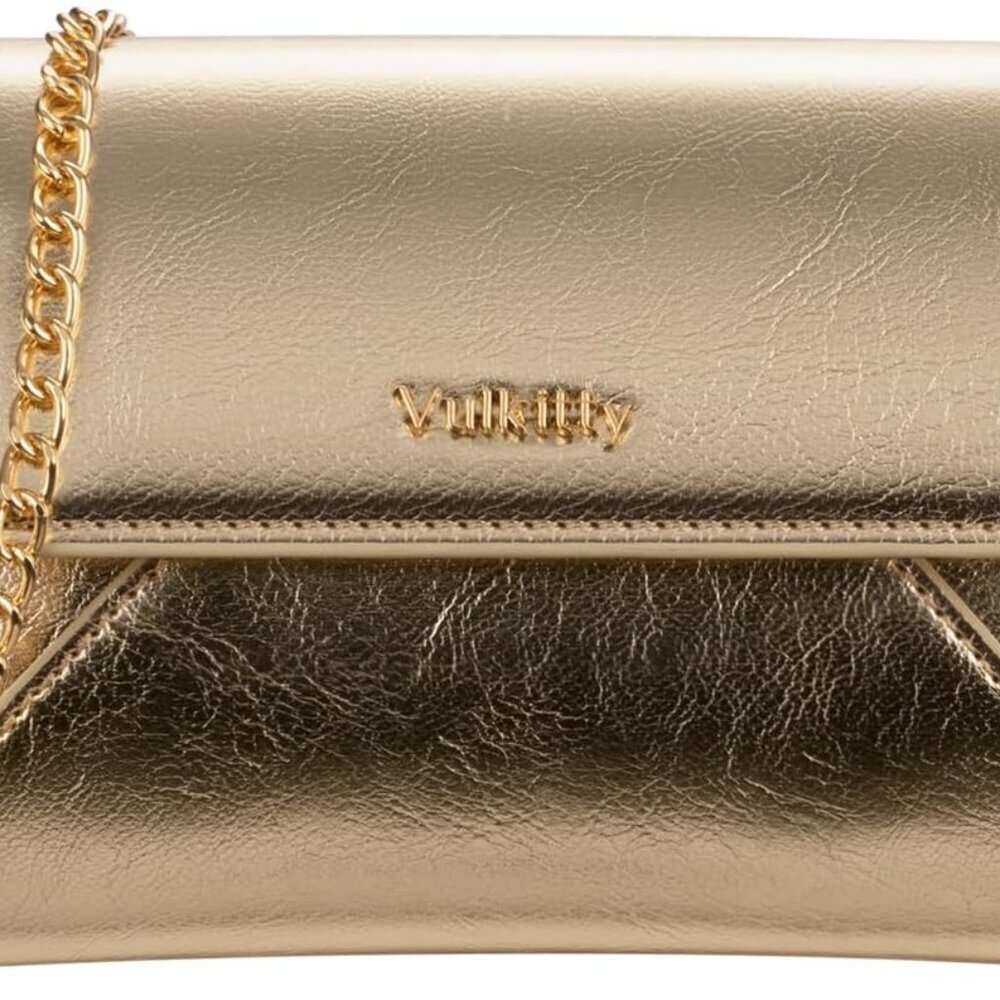 Envelope Clutch Purse for Women Small Evening Handbag with Detachable Chain